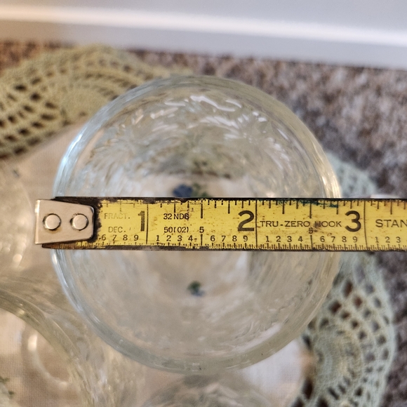 SET OF SIX Princess House Fantasia Poinsettia 9oz Mugs #516 - Picture 7 of 8